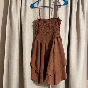 Wild Fable Brown Smocked Camisole